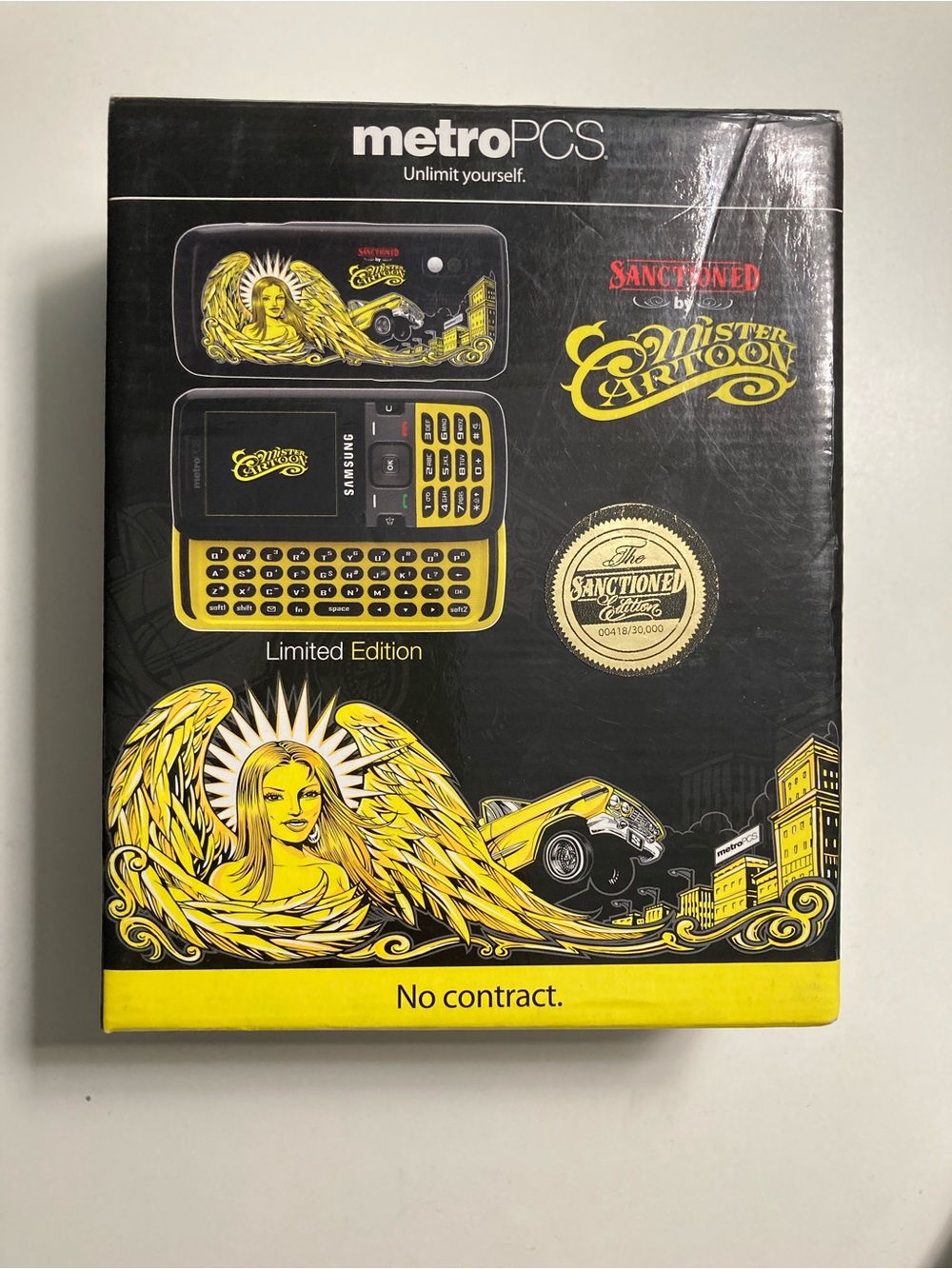 Metro pcs Mister Cartoon Limited Edition Samsung Messager SCH-R450